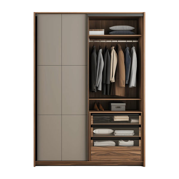 Tall Wooden Bedroom Armoires - Image 2