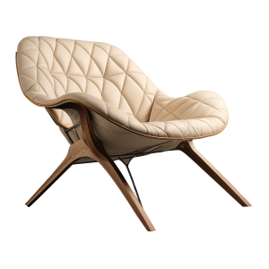 Modern Armchair with Lumbar