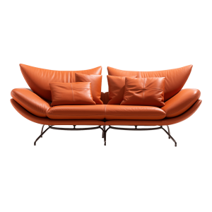 Tony Spark Contemporary Sofa - Leather, 300 x 120 cm