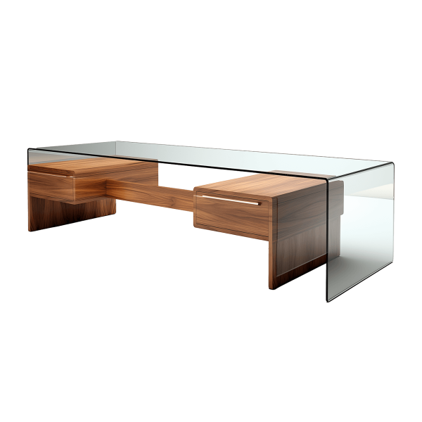 Creative Glass Coffee Table - Image 2